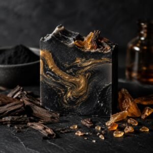 Charcoal, Oud & Amber Men's Goat Milk Soap