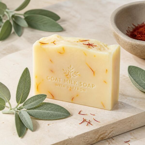 Kesar Barfi Goat Milk Soap